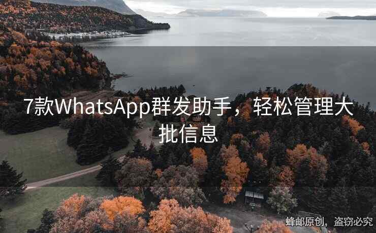 7款WhatsApp群发助手，轻松管理大批信息