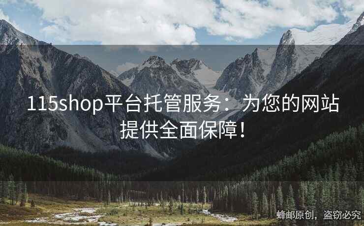 115shop平台托管服务：为您的网站提供全面保障！