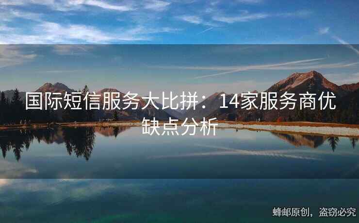 国际短信服务大比拼：14家服务商优缺点分析
