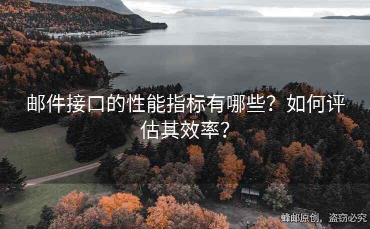 邮件接口的性能指标有哪些？如何评估其效率？