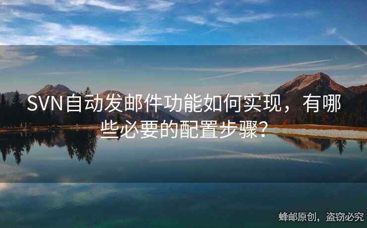 SVN自动发邮件功能如何实现，有哪些必要的配置步骤？