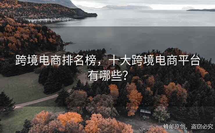 跨境电商排名榜，十大跨境电商平台有哪些？