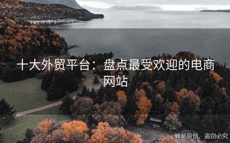 十大外贸平台：盘点最受欢迎的电商网站