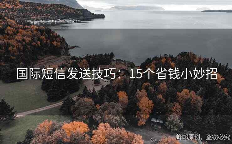 国际短信发送技巧：15个省钱小妙招