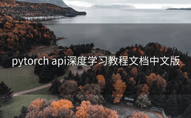 pytorch api深度学习教程文档中文版