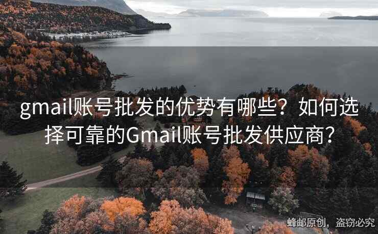 gmail账号批发的优势有哪些？如何选择可靠的Gmail账号批发供应商？