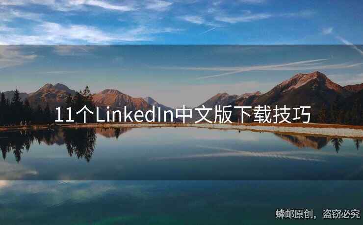 11个LinkedIn中文版下载技巧