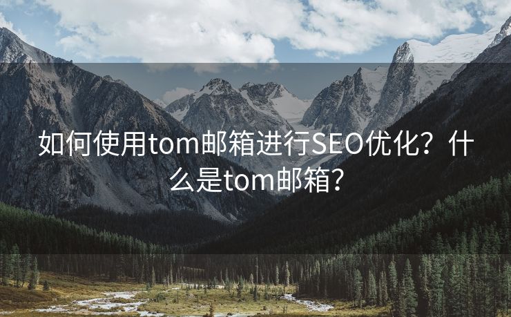如何使用tom邮箱进行SEO优化？什么是tom邮箱？