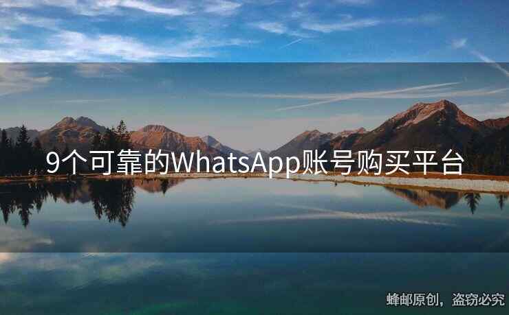 9个可靠的WhatsApp账号购买平台