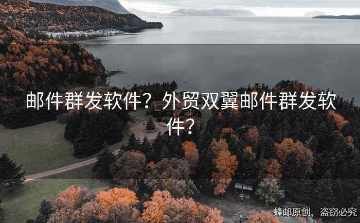 邮件群发软件？外贸双翼邮件群发软件？