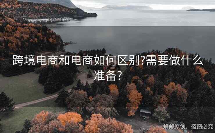 跨境电商和电商如何区别?需要做什么准备?